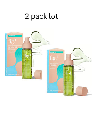 2 pk LOT Fig No 1 Fig.1 Micellar Oil Cleanser starter kit 3.4 fl oz NIB
