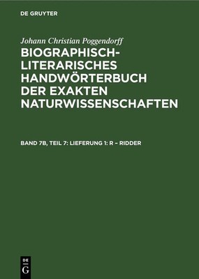 Lebrecht Weichsel | Lieferung 1: R - Ridder | Buch | Deutsch (1982) | De Gruyter