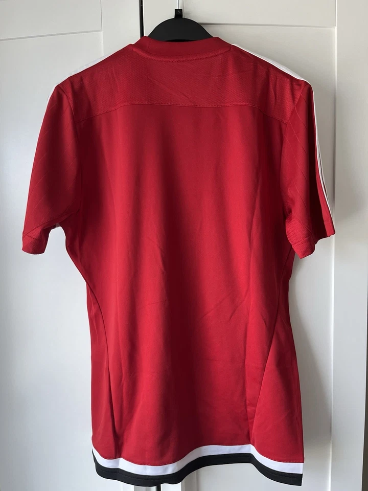 Wales Football Adidas Euro 2016 Training T-shirt Top Red Small / S - Image 2 of 4