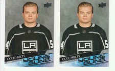 2020-21 UD Extended Series Young Guns Base #724 - Cole Hults  x 2 - Kings