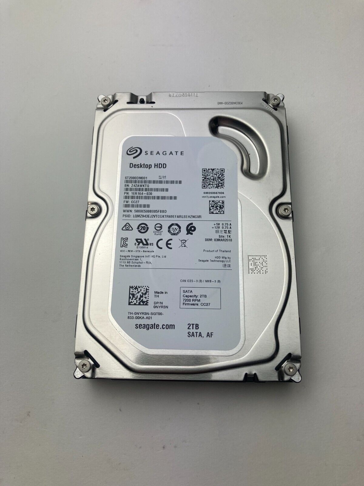 500GB 1TB 2TB 3TB 4TB 6TB 3.5" SATA Hard Drive Desktop PC Storage HDD LOT - Picture 5 of 10