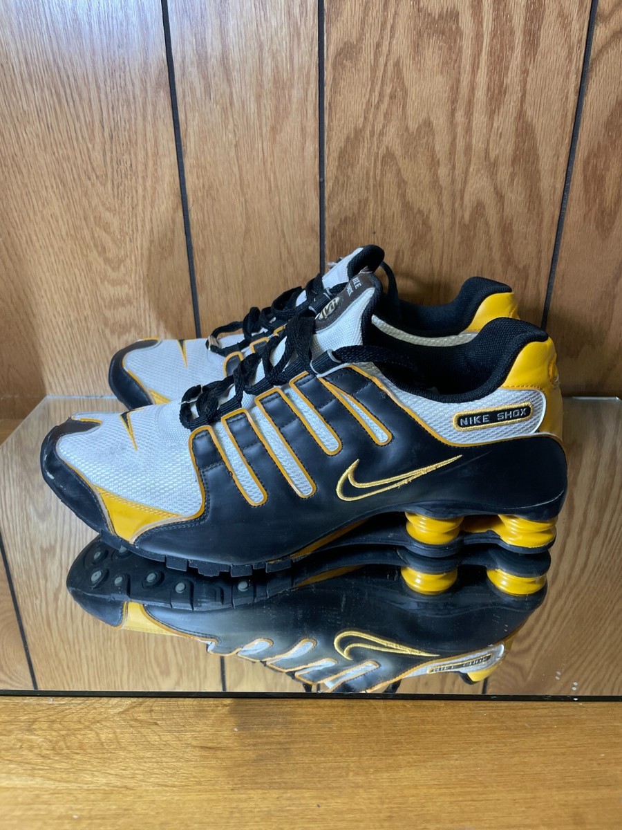 Nike Shox NZ ID Black Yellow White 411574-900 s 10.5 | eBay