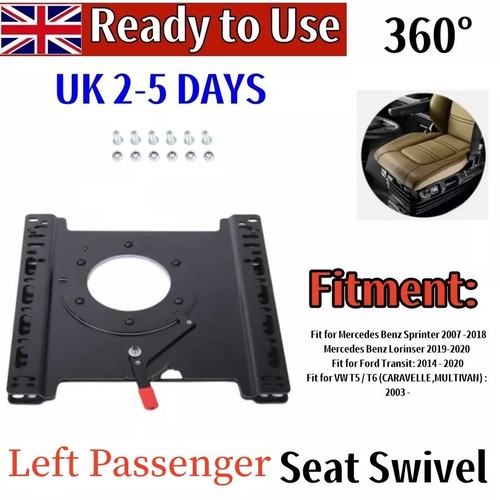 Seat Swivel Base for Motorhome Campervan Van Sprinter 06-17, VW T5 T6 2003+ Left - Picture 2 of 20