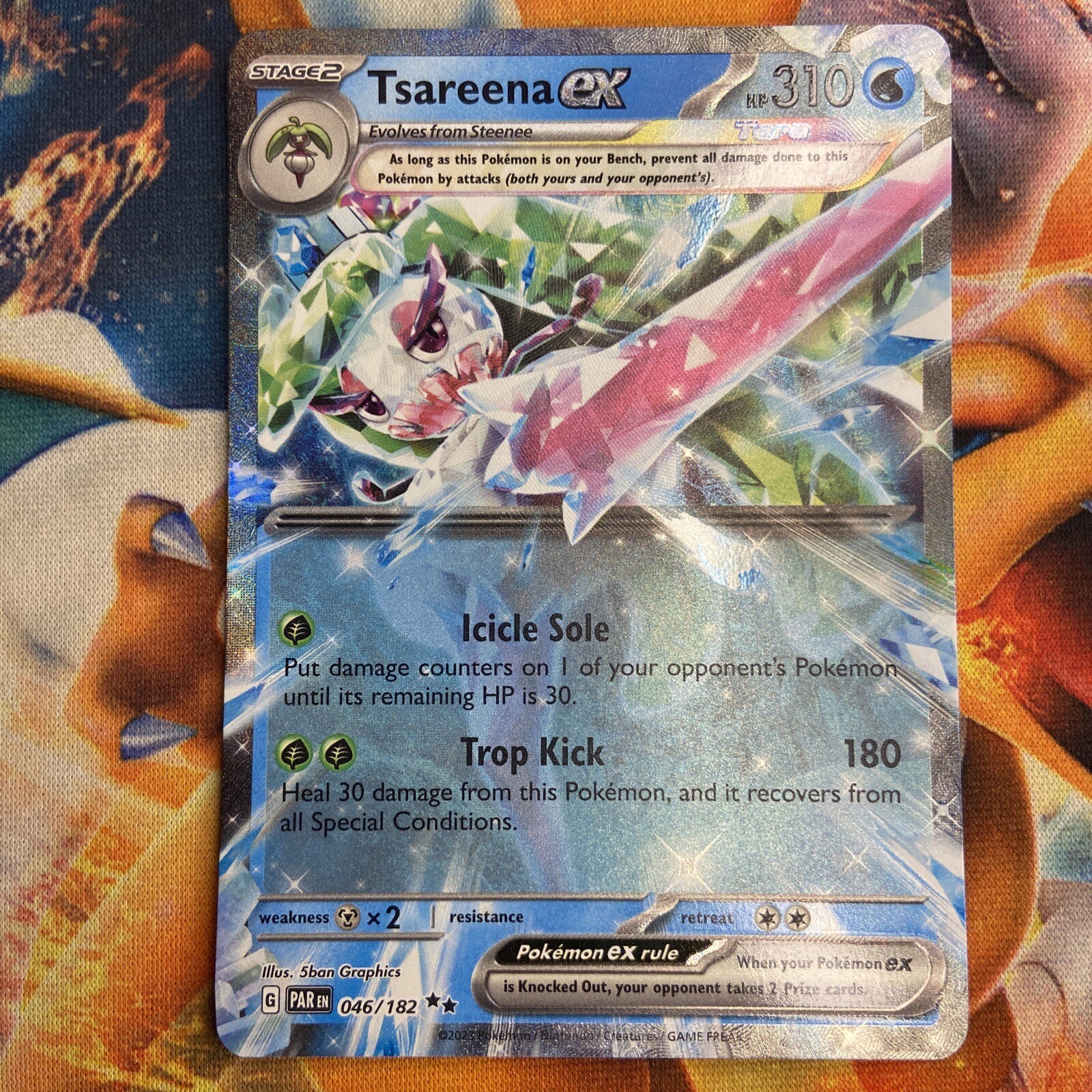 Tsareena ex 046/182 Ultra Rare Pokemon Paradox Rift TCG NM