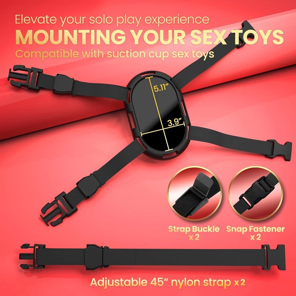 Montaje de consolador con ventosa - Sillín sexual ajustable y soporte para juguetes sexuales para manos libres Foto 2 de 4