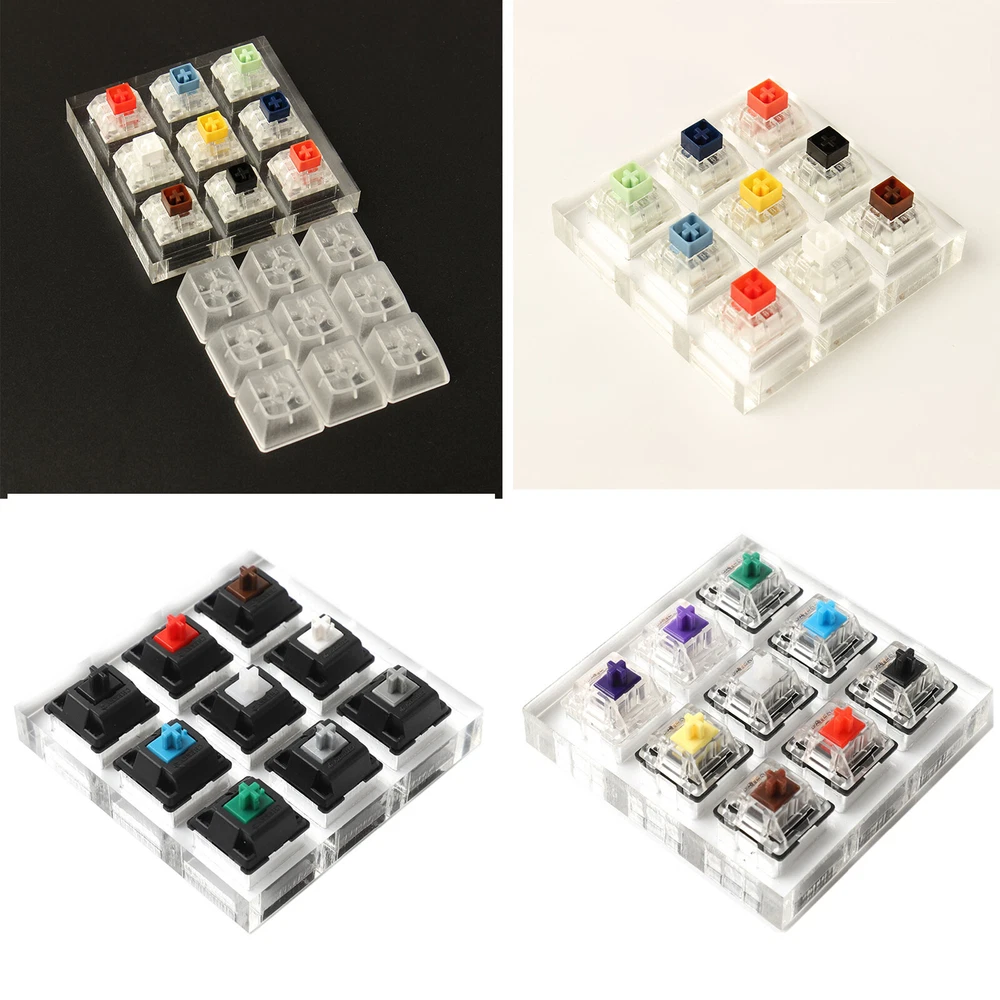 Mechanical Keyboard 9x Sampler Tester for Cherry MX Gateron Kailh Box Switches Upgrade