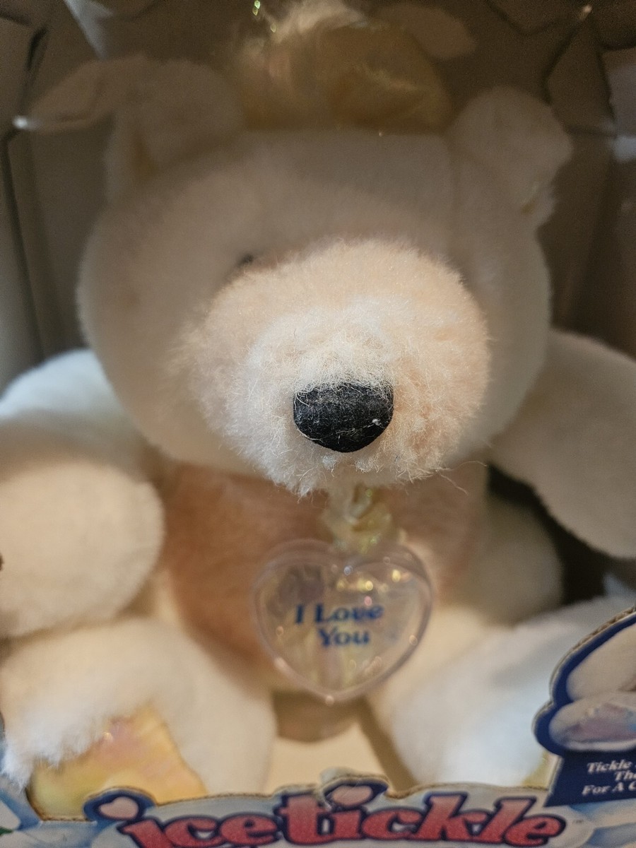 RARE Mattel Ice Tickle Bear Plush 1993 90s Kid Toy Color Changing