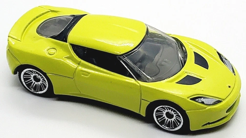 2021 MATCHBOX EXOTIC 2008 LOTUS EVORA NEON YELLOW 1:60 DIECAST 2 3/4" CAR - Image 2 of 4