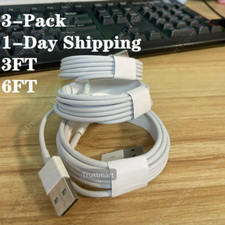 USB Charger Cable 3/6FT For Apple iPhone 12 11 X 8 7 6 5 Fast Charging Data Cord