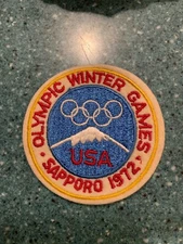 1972 USA Olympic Patch Sapporo Japan Winter Olympics New Free Shipping