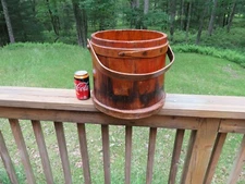 Beautiful Antique Wood Firkin Basket VERY BEAUTIFUL PRIMATIVE