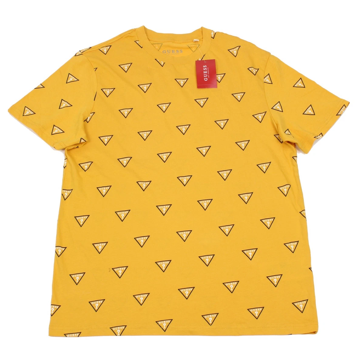 Guess mustard t clearance shirt