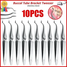Orthodontic Buccal Tube Tweezer Reverse Action Bracket Holding Narrow Tip Dental