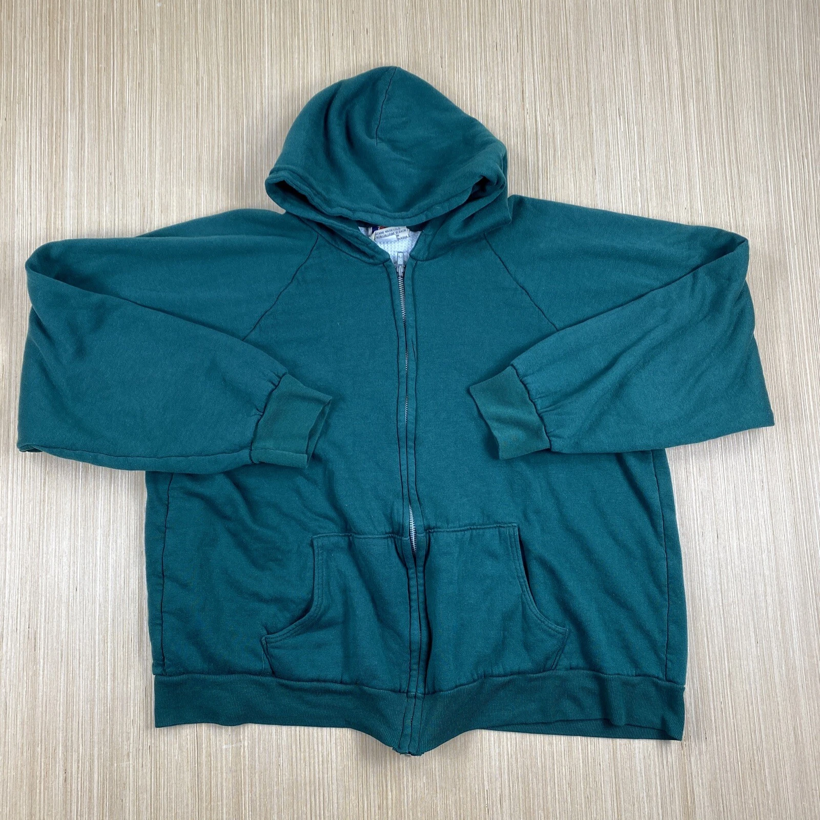 Vtge American Edition Sweater Men’s XL Green Sweatshirt Hoodie Thermal USA Made