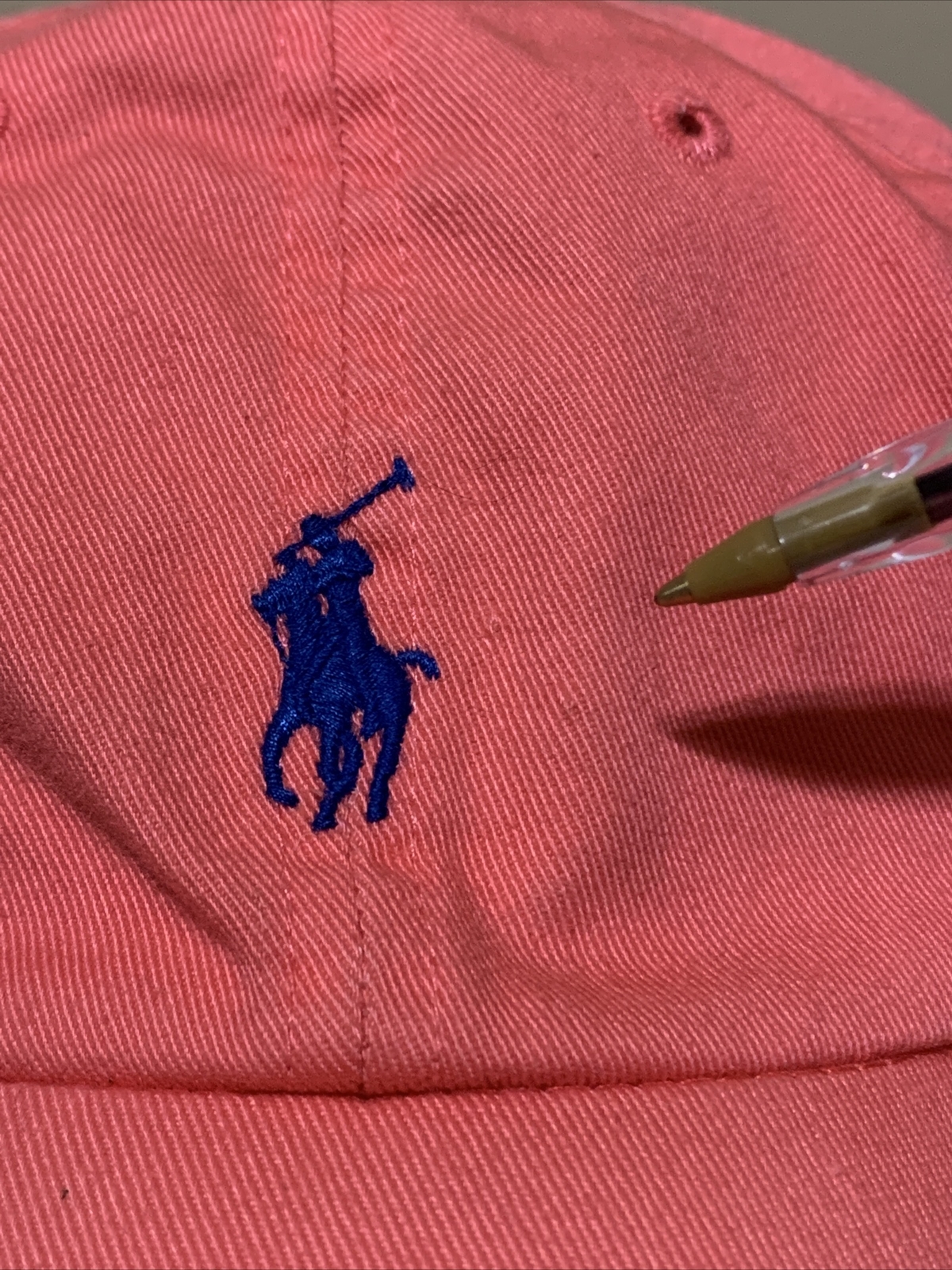 Ralph Lauren Rosa Polo Cappello Berretto Cinghia Schiena Blu Pony Casual Regolabile