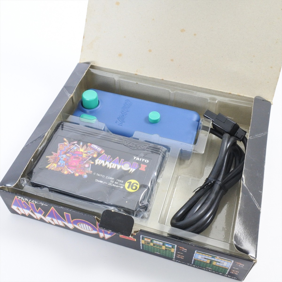 TAITO ARKANOID Ⅱ ARKANOID II 2 with Controller Boxed Taito Famicom Nintendo