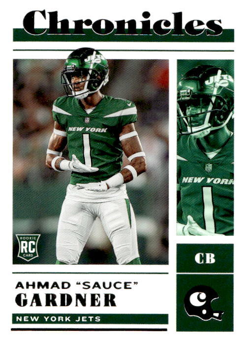 Ahmad "Sauce" Gardner 2022 Panini Chronicles - #38 RC - New York Jets