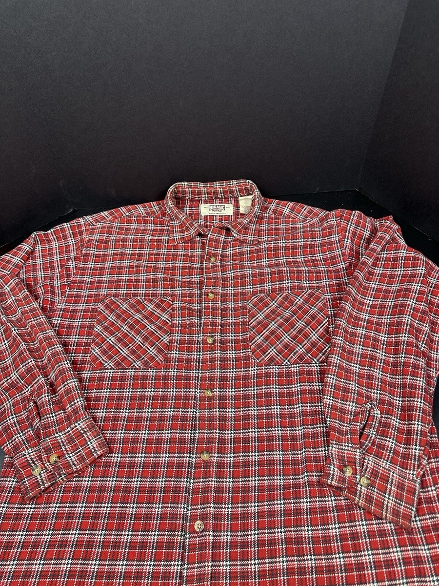 Vintage Big Mac Flannel Mens XL/XT Red Plaid Long Sleeve Vintage Big Mac Flannel Mens XL/XT Red Plaid Long Sleeve