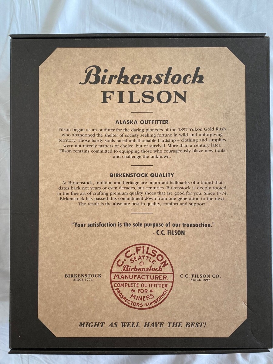 Filson X Birkenstock Skykomish Limited Edition DARK TAN/ROAST SIZE