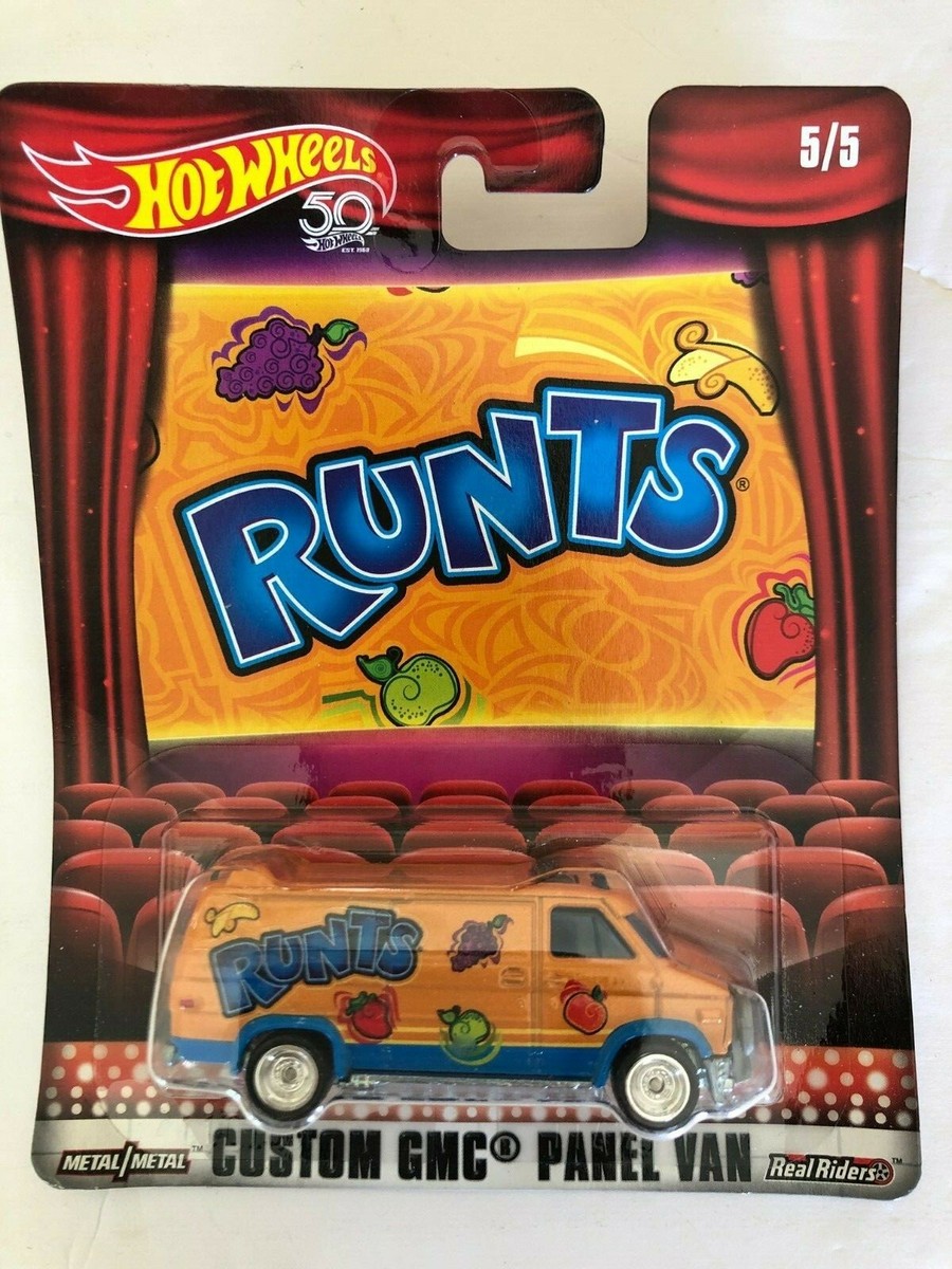 2018 HOT WHEELS NESTLE RUNTS CUSTOM GMC PANEL VAN ORANGE HW
