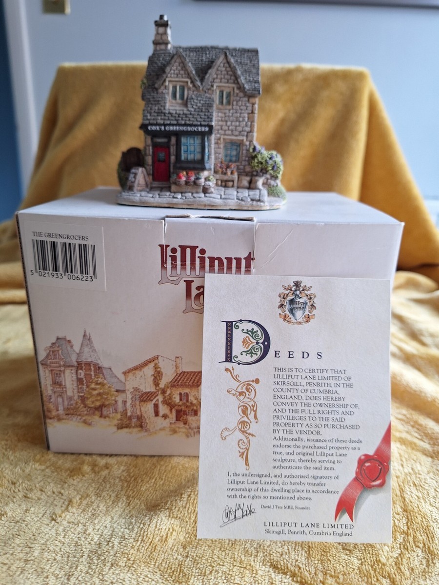 Lilliput Lane The Green Grocers with box and deeds | eBay UK