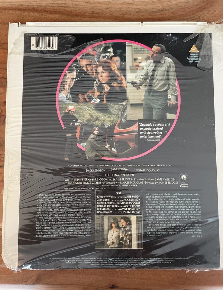 Das China Syndrom (the China Syndrom) Laserdisc  RCA Limited Edition Für Sammler - Bild 2 von 4