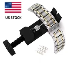 US STOCK Metal Watch Band Strap Bracelet Link Remover Repair Kit Adjustable Set