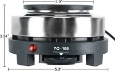 Portable Electric Single Burner Stove Cooktop Hot Plate 110V 500W Countertop