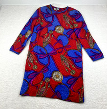 Adrianna Papell Silk Dress Size 10 Knee Length Artsy