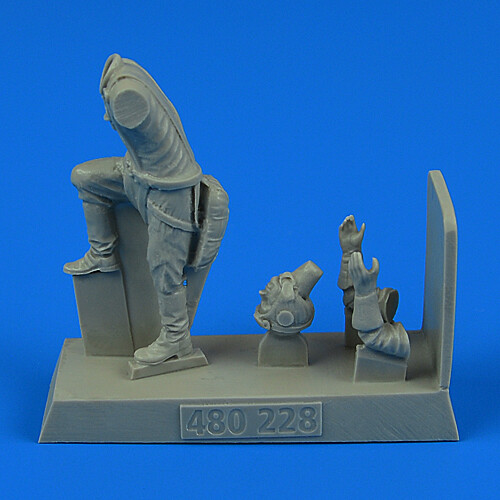 Kit Figurine Aerobonus 1:48 - Pilote De Chasse Soviétique Avec Siège éjectable Pour MiG-19 Farme