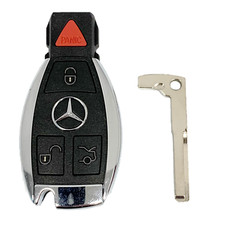 OEM Mercedes Benz Keyless Remote Fob + UNCUT Key IYZDC12K