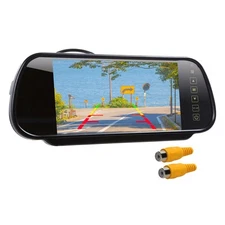 TFT-LCD 7" Rear View Mirror Monitor 12-24V For Truck Caravan RV Backup Camera