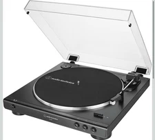 AudioTechnica AT-LP60X-BK Fully Automatic BeltDrive Stereo Turntable Black Hi-Fi