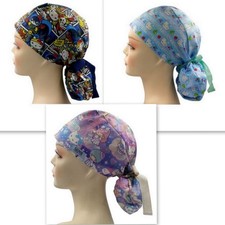 Cute Cartoon Ponytail Scrub Cap Doctor Theatre Nurse Hospital Anaesthetist