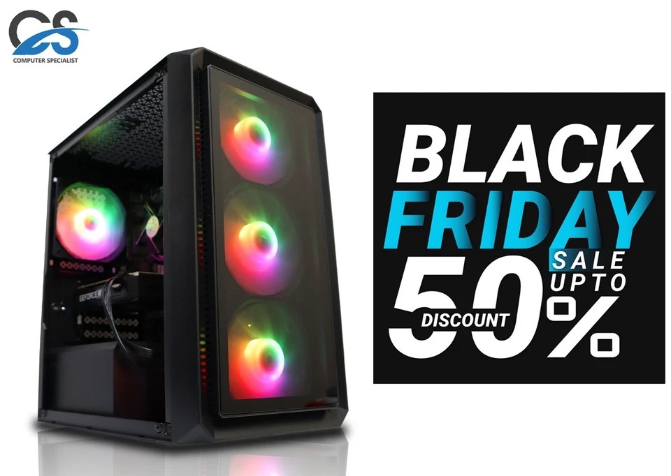 Gaming PC Tower - Intel i5 16GB RAM, 256GB SSD+500GB, NVIDIA GT 730 DDR5, Win 10