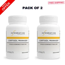 2 Pack of Cortisol Manager 90 Tabs Integrative Therapeutics Stress New Sealed