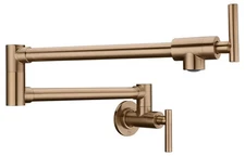 Anzzi KF-AZ258 Braccia 4 GPM Wall Mounted Double Handle Pot - Rose Gold