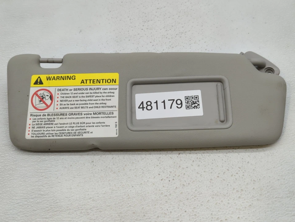 Audi A3 2009 pasajero parasol espejo parasol derecho gris pálido RE2GW Foto 3 de 4