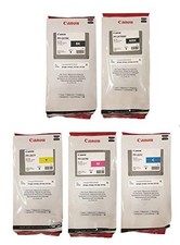 PFI-207 Set of 5 Genuine Canon MBK,BK,C,M,Y by CES Imaging