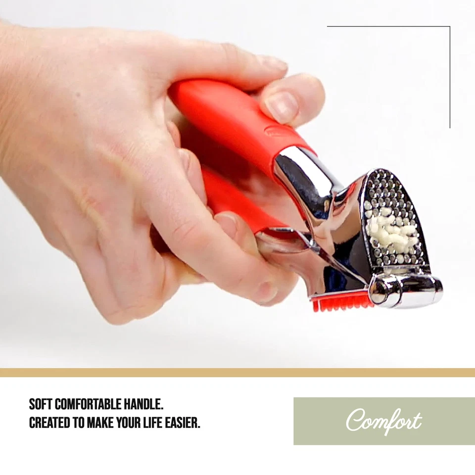 Garlic Press - Effortless Garlic Crusher with Built-In Cleaning Aid, Large Ga... - Image 4 of 4