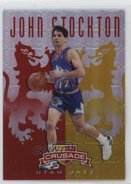 2012-13 Panini Crusade Crusade Red 61/99 John Stockton #141 HOF e1e