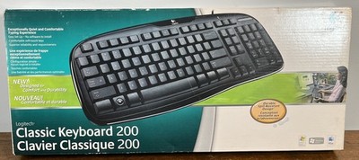 Logitech Classic Keyboard 200 Wired New Open Box