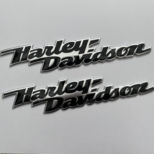 2 St&uuml;ck Flexibles Custom Aluminium Tank Emblem Set f&uuml;r Harley Davidson Dyna
