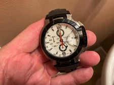 TISSOT SWISS MADE T-RACE AUTOMATIC CHRONOGRAPH T048427A SAPPHIRE CRYSTAL NR MINT