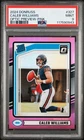2024 Panini Donruss Caleb Williams Rated Rookie RC #327 Optic Pink Prizm PSA 9