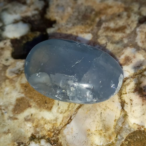 Coelestin Trommelstein Nr.3 Zen Cölestin Kristall  Einklang Lebensfreude