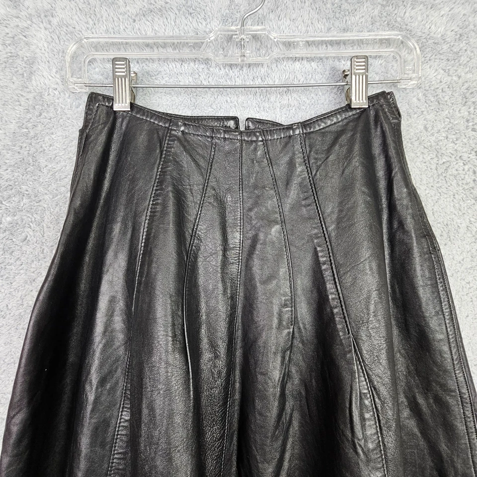 Falda De Colección Begedor Italia Mujer Cuero 8 Negra Gótica Roca Cintura Alta Cremallera Suave Foto 2 de 4