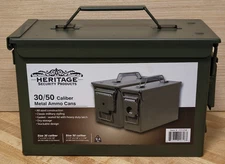 Heritage Security Products 30/50 Caliber Metal Ammo NEW (50 Cal Can Only)  1 Can