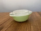 Vintage Pyrex 080 Lime Green 8oz Glass Casserole Dish w/ Lid