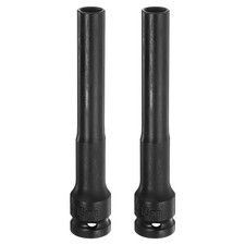 2pcs Thin Wall 6 Point Impact Socket 10mm Socket 12 Drive 5 Long Cr-v Steel